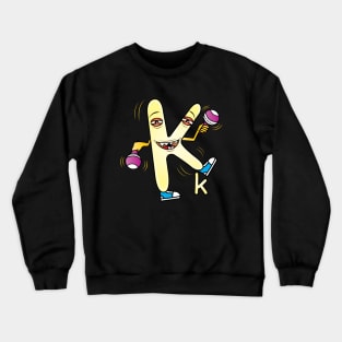 Funny Alphabet Lore Letter K Crewneck Sweatshirt